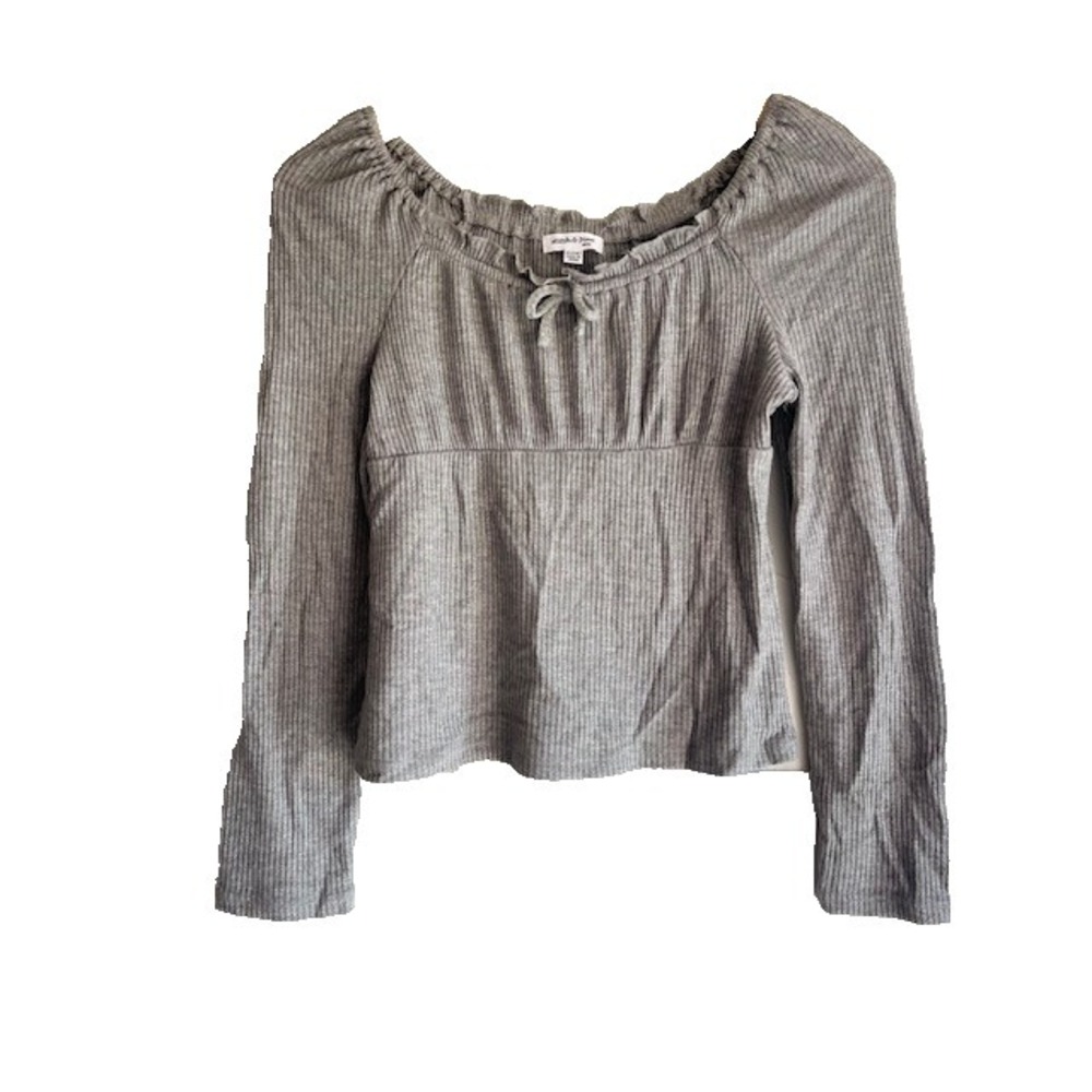 Stitch & Pine GIRLS size XL 16 Long Sleeved Gray Shirt NWT
